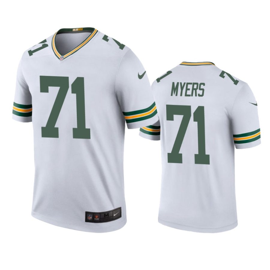 color rush legend packers josh myers white jersey