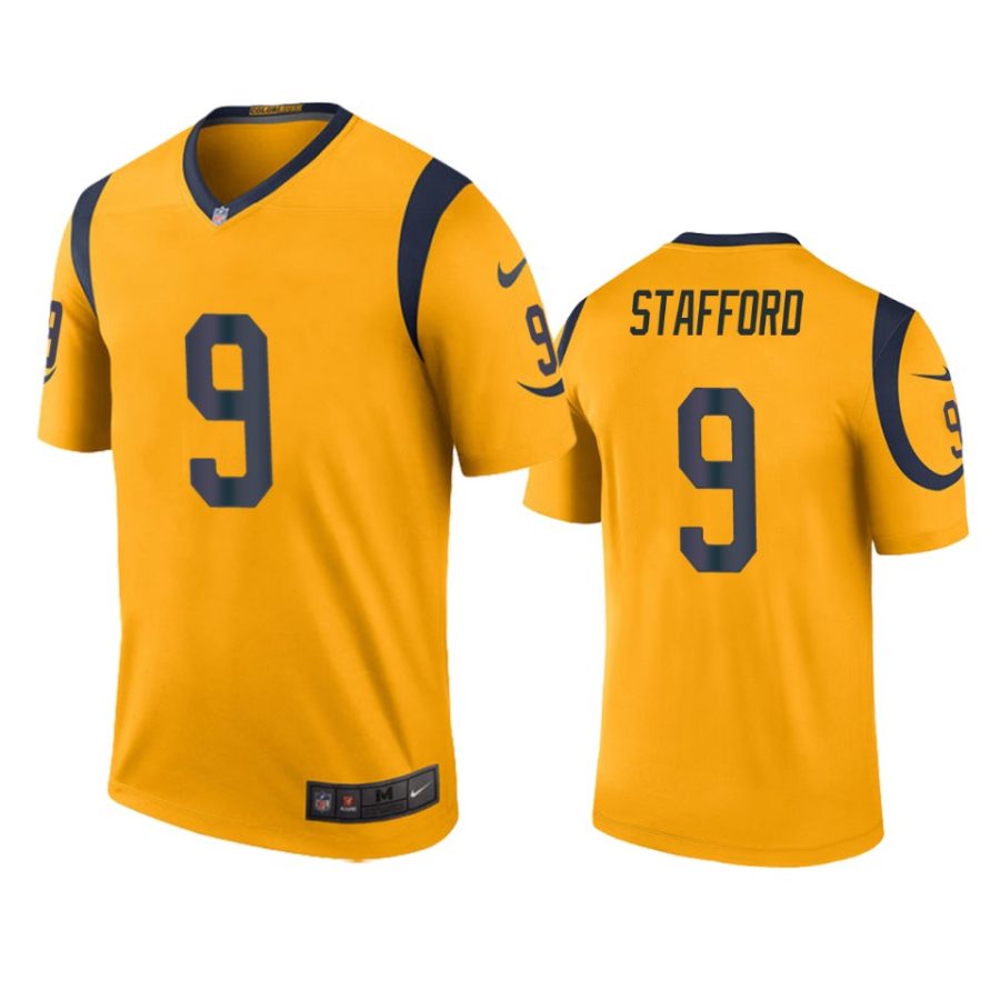 color rush legend rams matthew stafford gold jersey