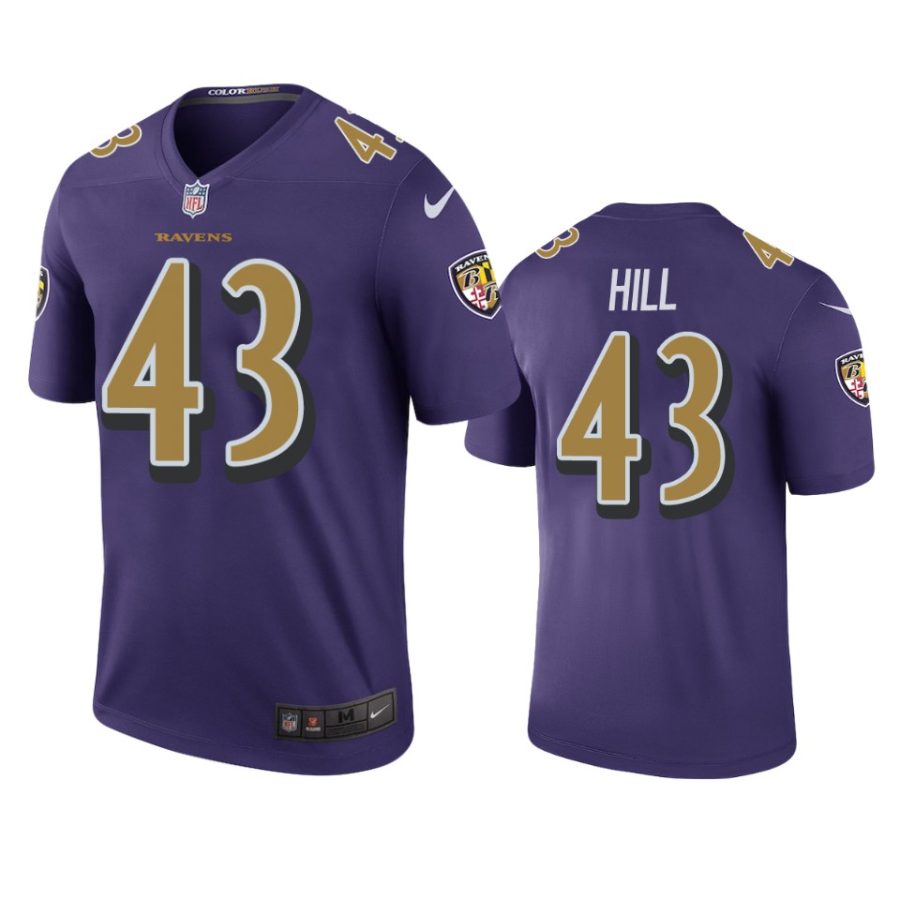 color rush legend ravens justice hill purple jersey