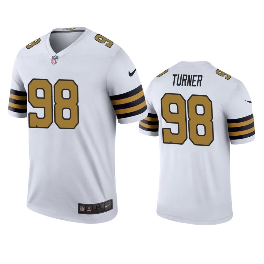 color rush legend saints payton turner white jersey