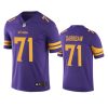 color rush limited christian darrisaw vikings purple jersey