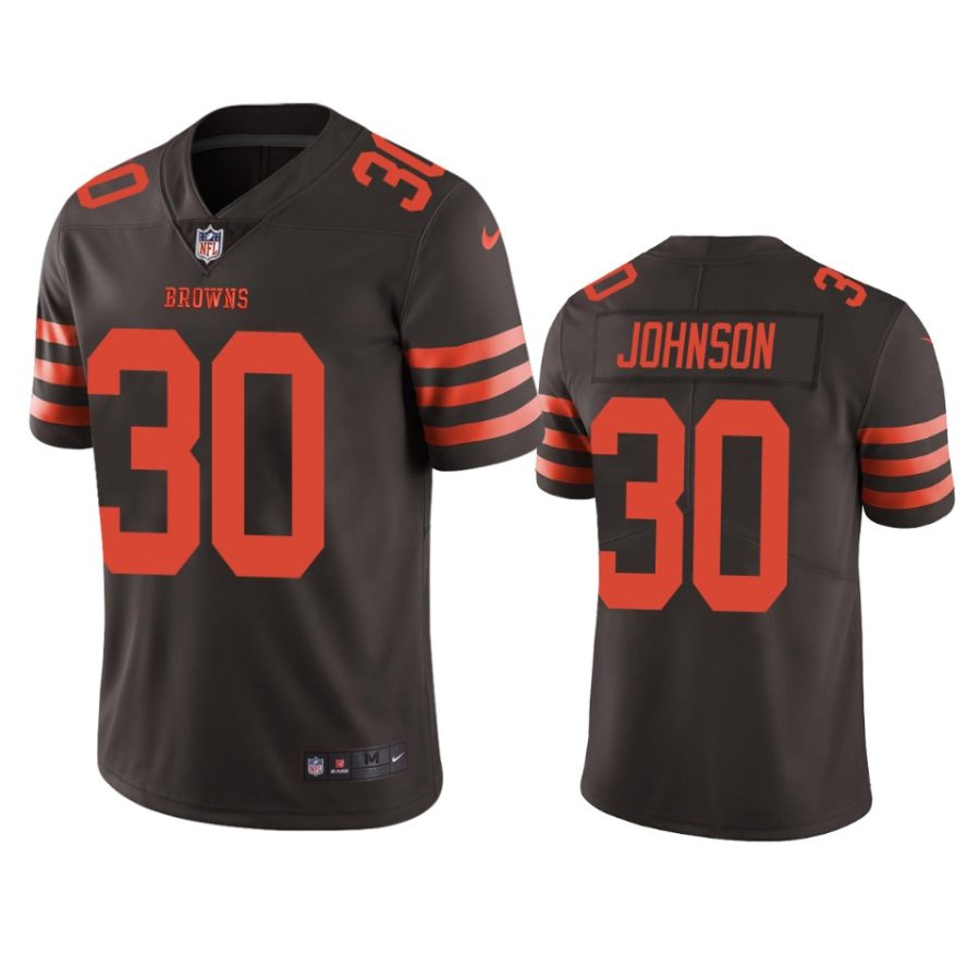 color rush limited dernest johnson browns brown jersey