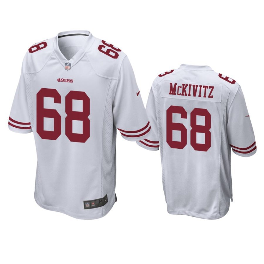 colton mckivitz 49ers white game jersey