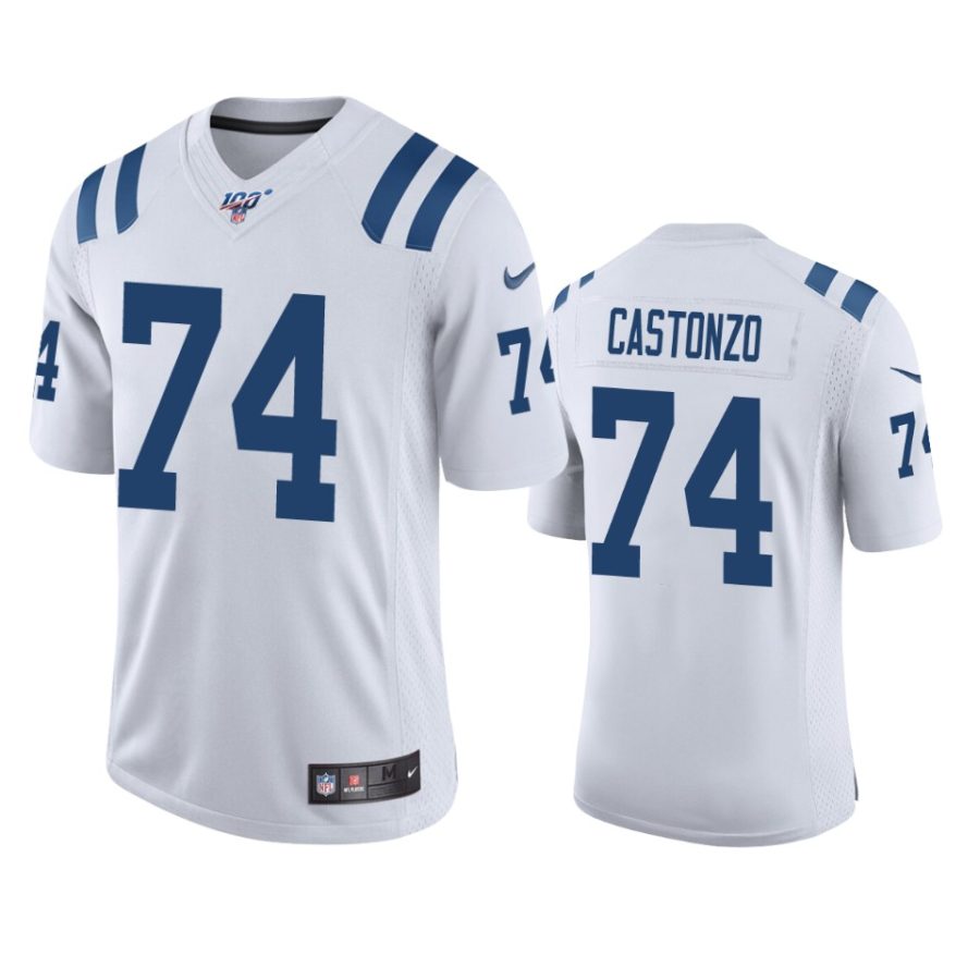 colts anthony castonzo white limited 100th season jersey