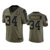 colts isaiah rodgers olive limited 2021 salute to service jersey