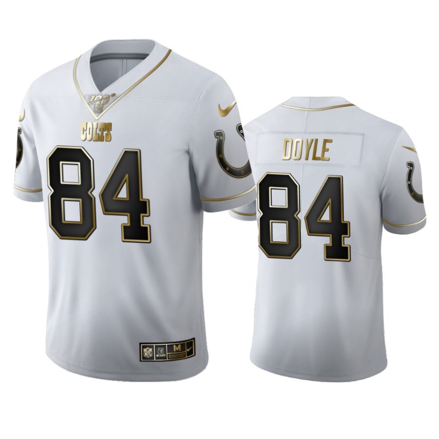 colts jack doyle white golden edition 100th season jersey