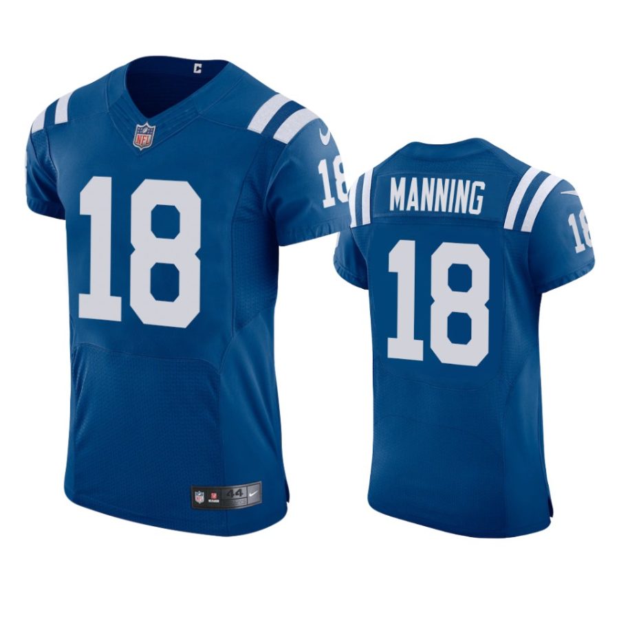 colts peyton manning royal 2021 vapor elite jersey