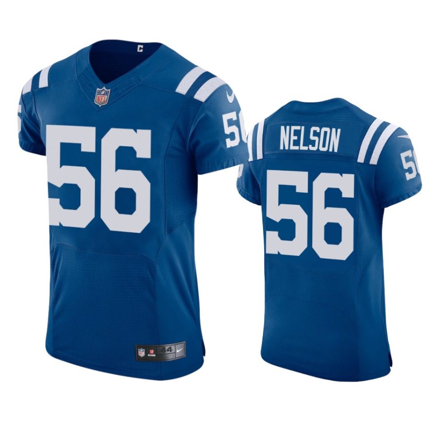 colts quenton nelson royal 2021 vapor elite jersey