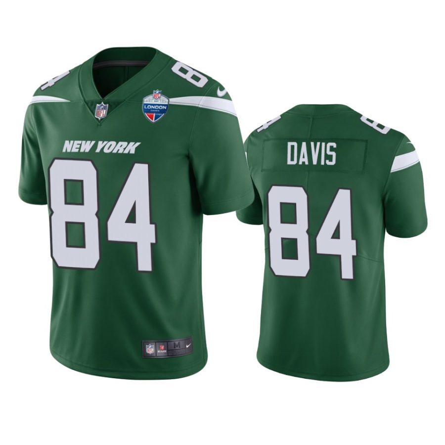 corey davis jets green 2021 london games patch limited jersey