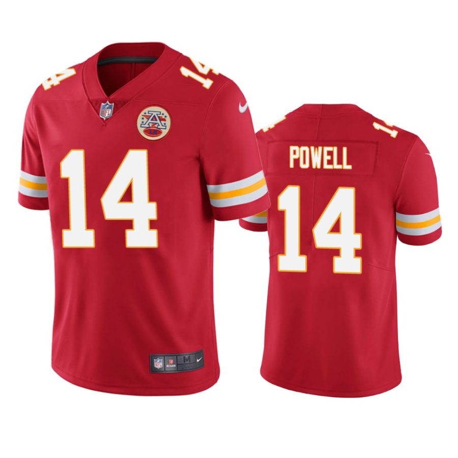 cornell powell chiefs red vapor jersey