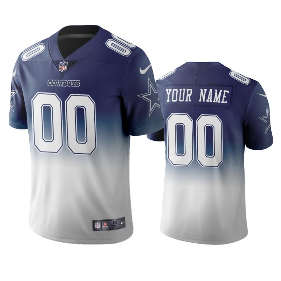 cowboys custom navy gradient color crash jersey