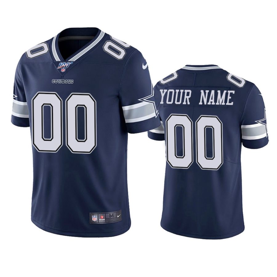 cowboys custom navy limited 100th season jersey