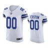 cowboys custom white vapor elite jersey