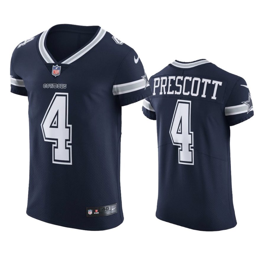 cowboys dak prescott navy vapor elite jersey