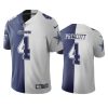 cowboys dak prescott navy white vapor limited two tone jersey