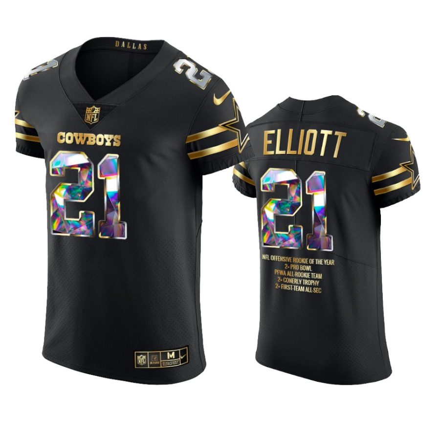 cowboys ezekiel elliott black career highlights diamond jersey