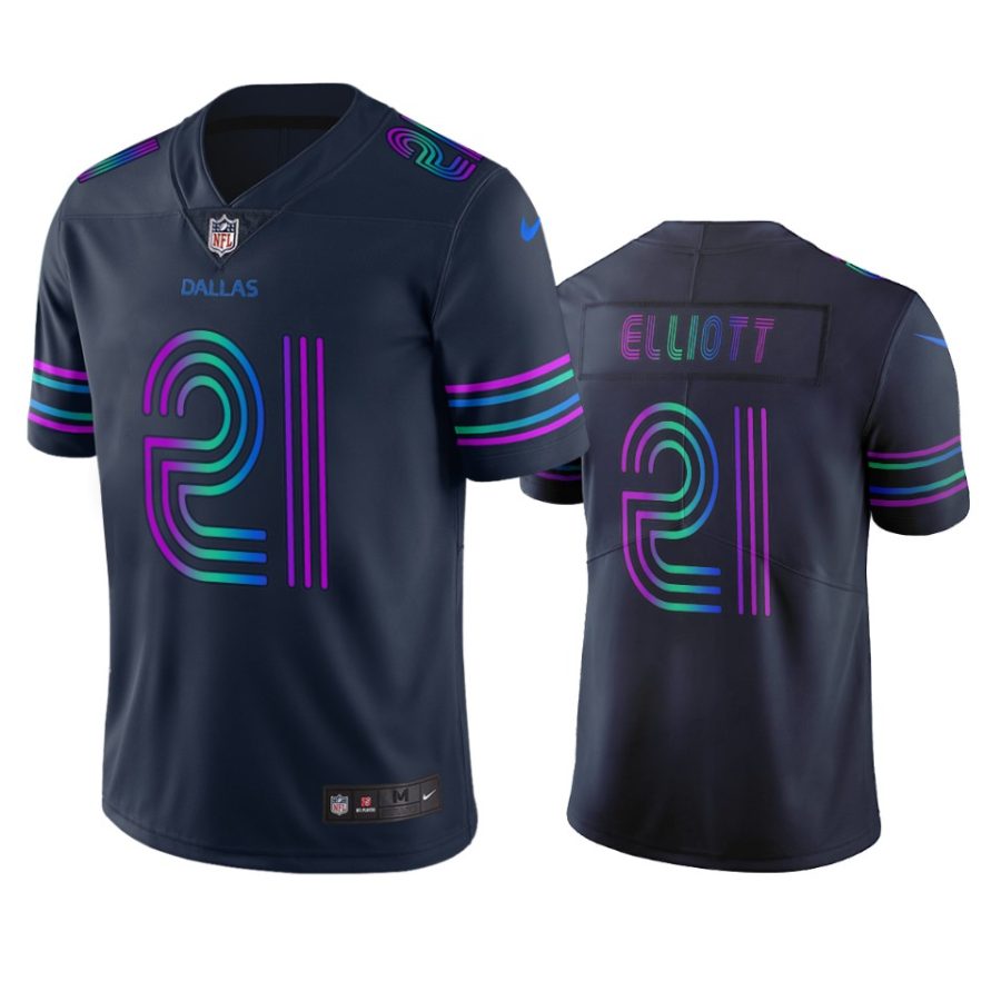 cowboys ezekiel elliott navy city edition jersey