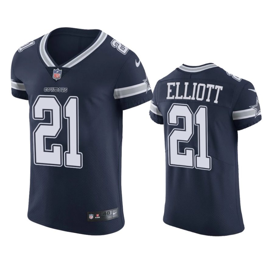 cowboys ezekiel elliott navy vapor elite jersey