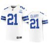 cowboys ezekiel elliott white 60th season vintage jersey