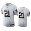 cowboys ezekiel elliott white golden edition 100th season jersey