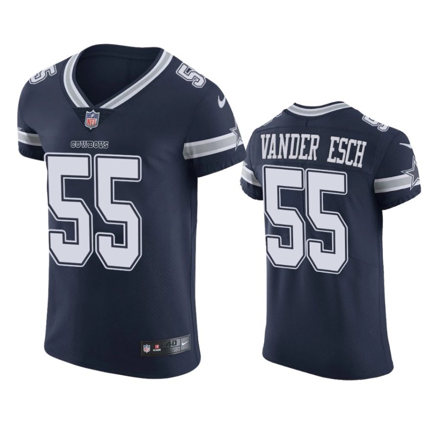 cowboys leighton vander esch navy vapor elite jersey