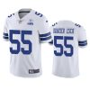 cowboys leighton vander esch white 60th anniversary vapor limited jersey