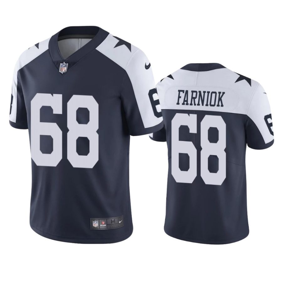 cowboys matt farniok navy vapor jersey