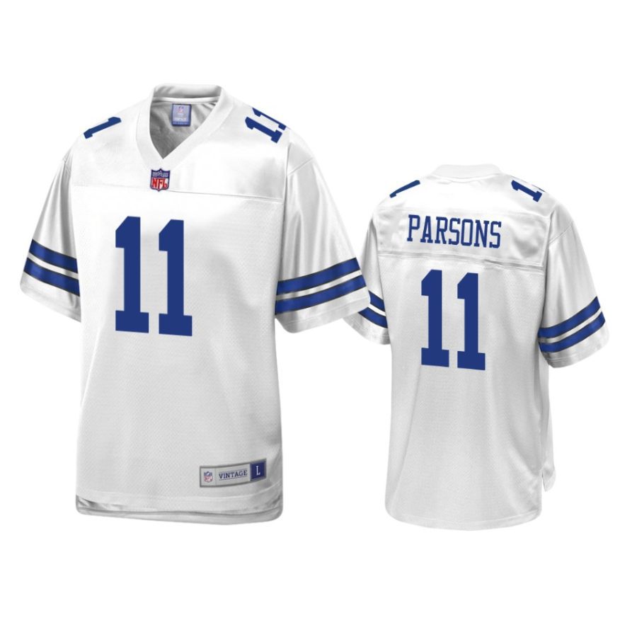 cowboys micah parsons white pro line jersey