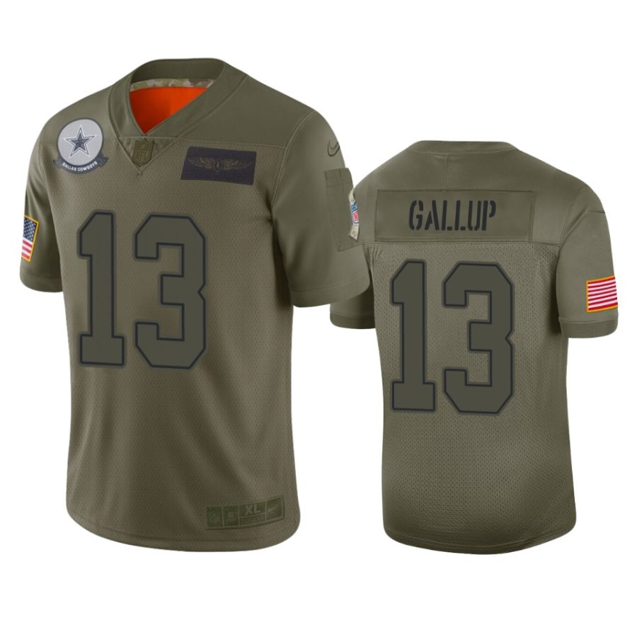 cowboys michael gallup camo limited 2019 salute to service jersey