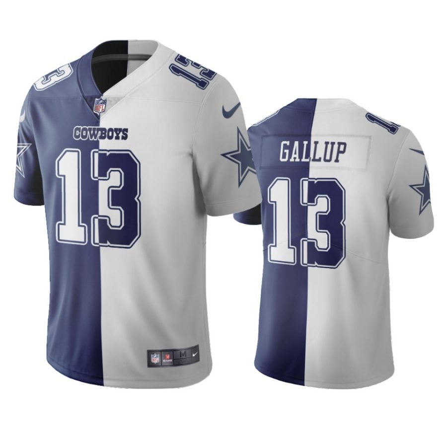 cowboys michael gallup navy white vapor limited two tone jersey