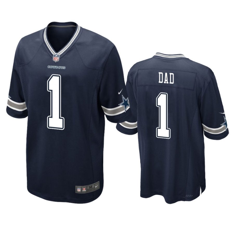 cowboys navy 2019 fathers day number 1 dad jersey