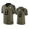 cowboys troy aikman olive gold limited 2021 salute to service jersey