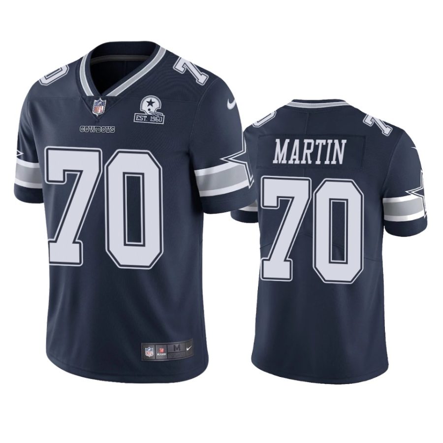 cowboys zack martin navy 60th anniversary vapor limited jersey