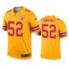 creed humphrey chiefs gold inverted legend jersey