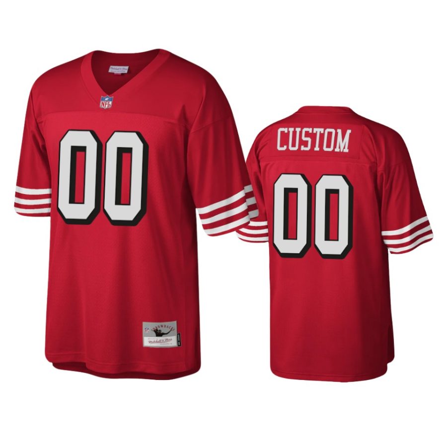 custom 49ers scarlet throwback legacy replica jersey