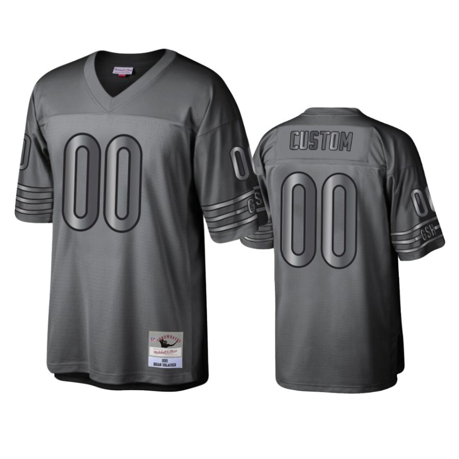 custom bears charcoal throwback metal legacy jersey