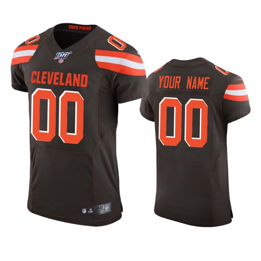 custom browns brown nfl 100 vapor elite jersey