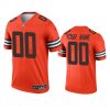 custom browns inverted legend orange jersey