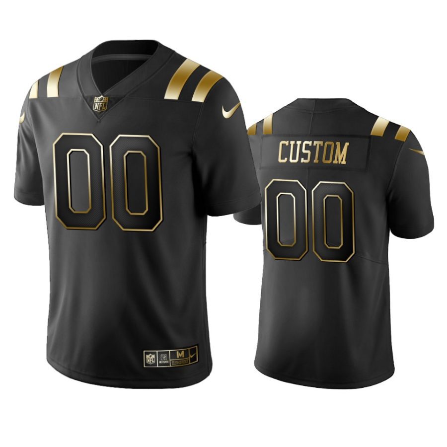 custom colts black golden limited jersey