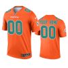 custom dolphins 2021 inverted legend orange jersey