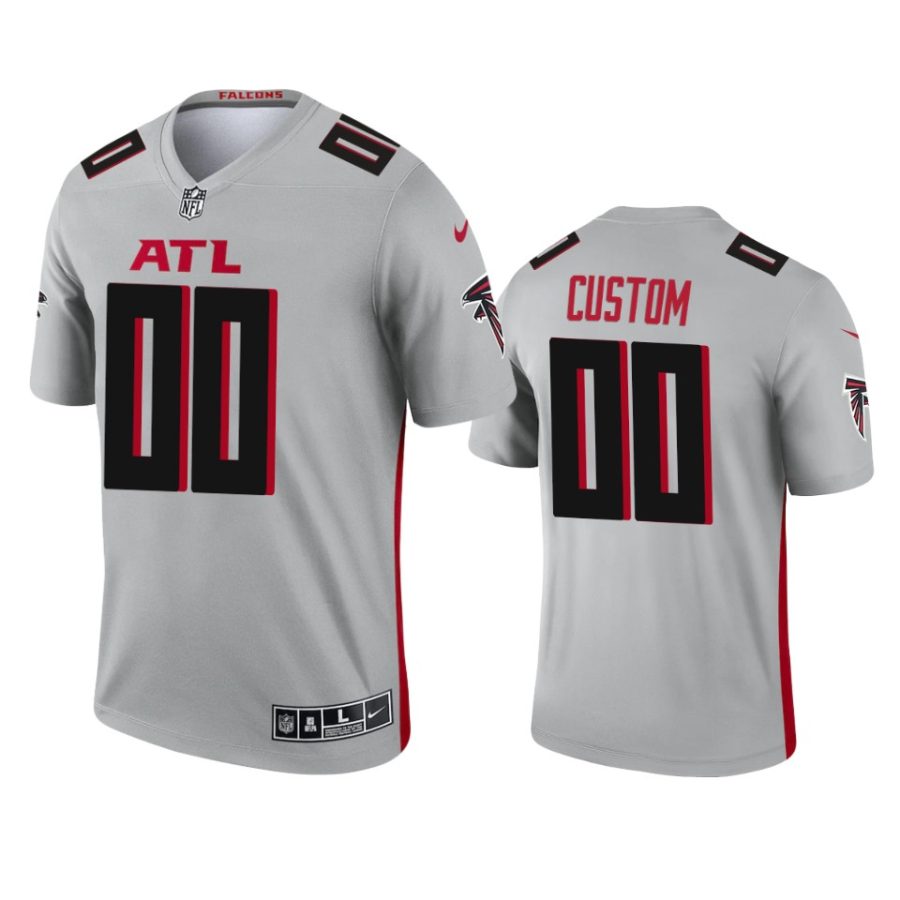 custom falcons 2021 inverted legend silver jersey