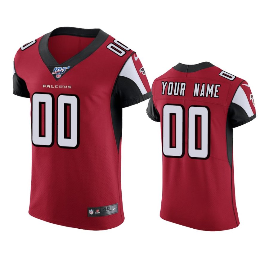 custom falcons red nfl 100 vapor elite jersey