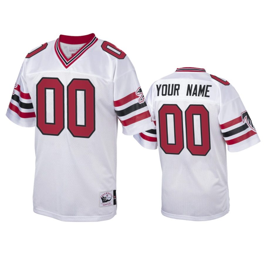 custom falcons white authentic throwback jersey