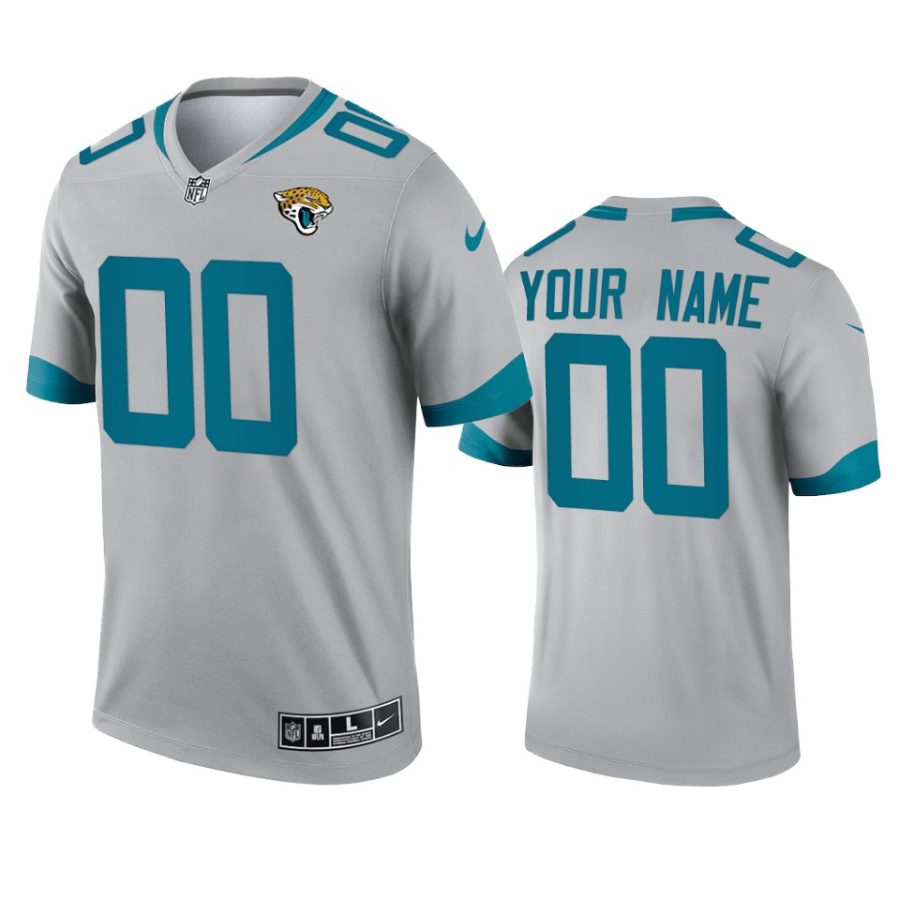 custom jaguars 2021 inverted legend silver jersey