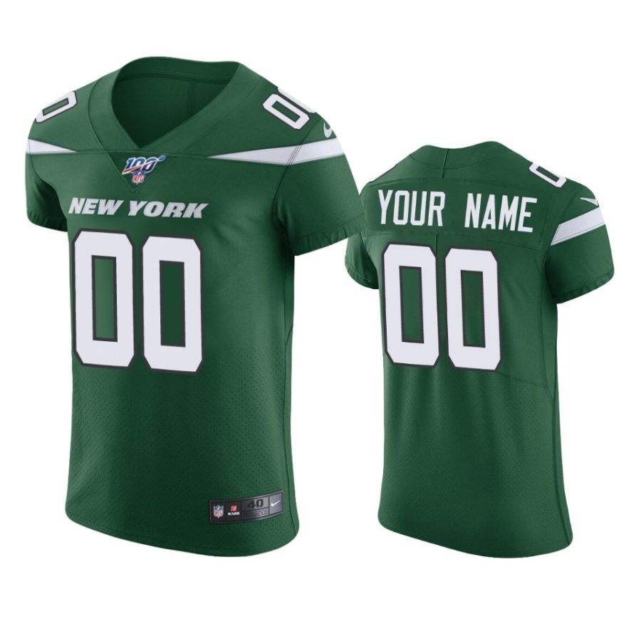 custom jets green nfl 100 vapor elite jersey