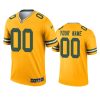 custom packers 2021 inverted legend gold jersey