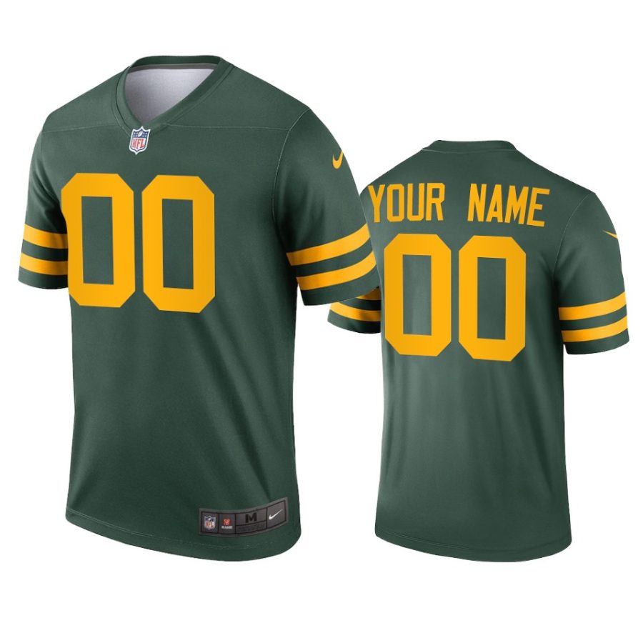 custom packers alternate legend green jersey