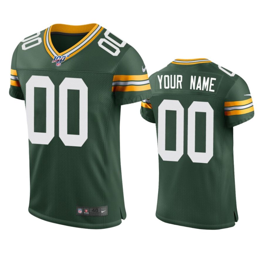 custom packers green nfl 100 vapor elite jersey