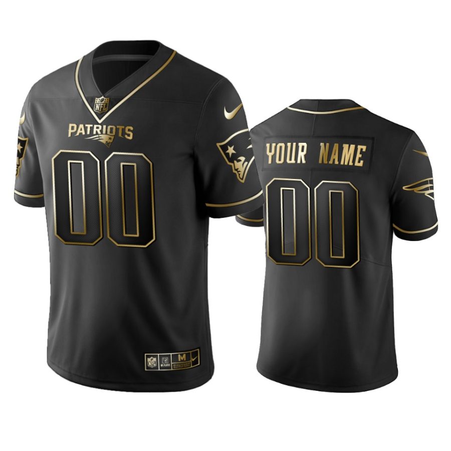 custom patriots black golden edition jersey