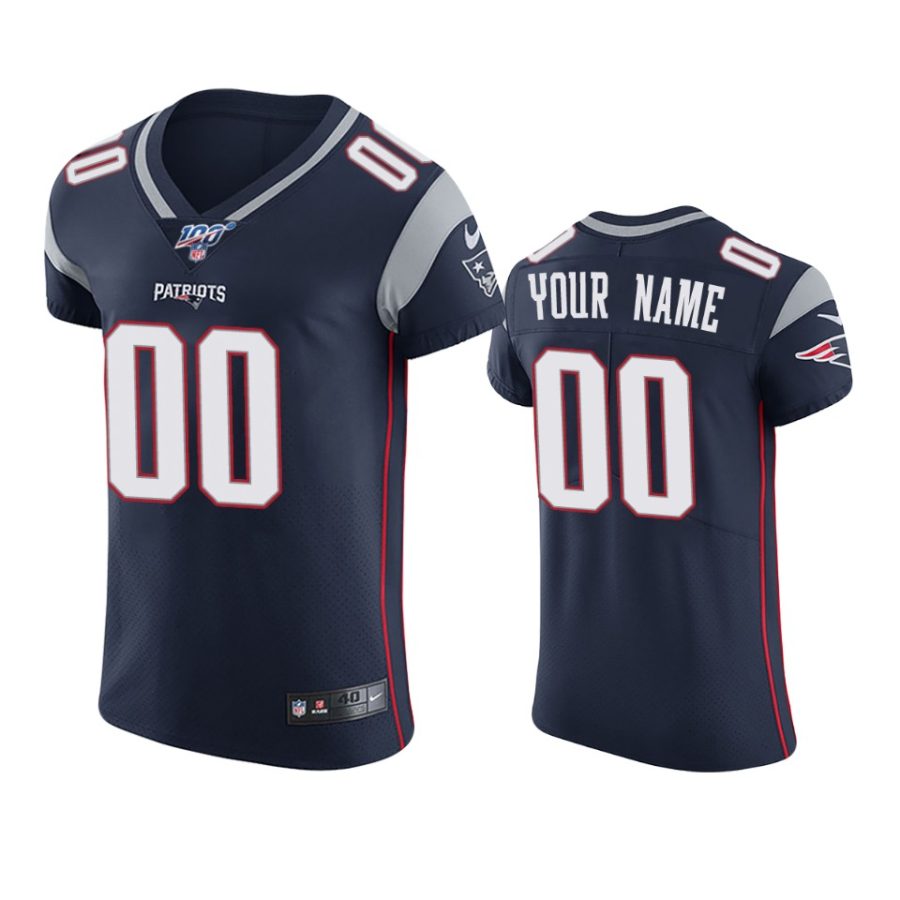 custom patriots navy nfl 100 vapor elite jersey